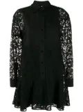 Valentino Garavani short button-up lace dress - Black