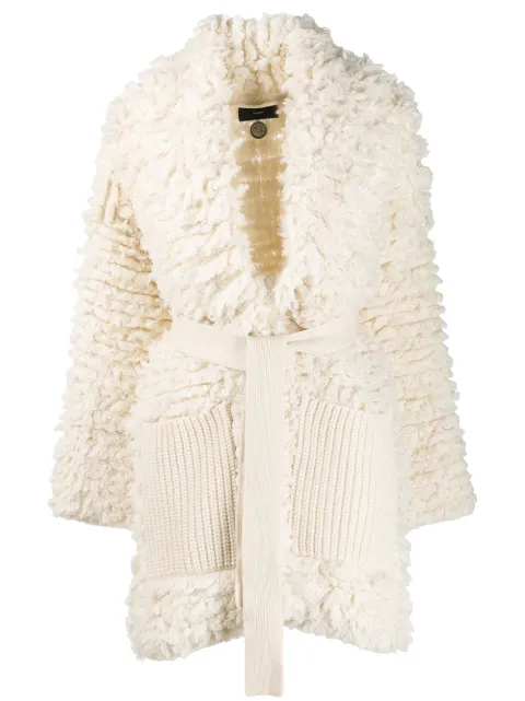 Click to view more detailed imagery on our partner's website Alanui Tie-waist Coatigan In White