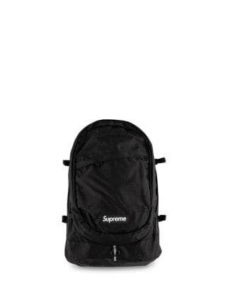 Black and shop white supreme backpack