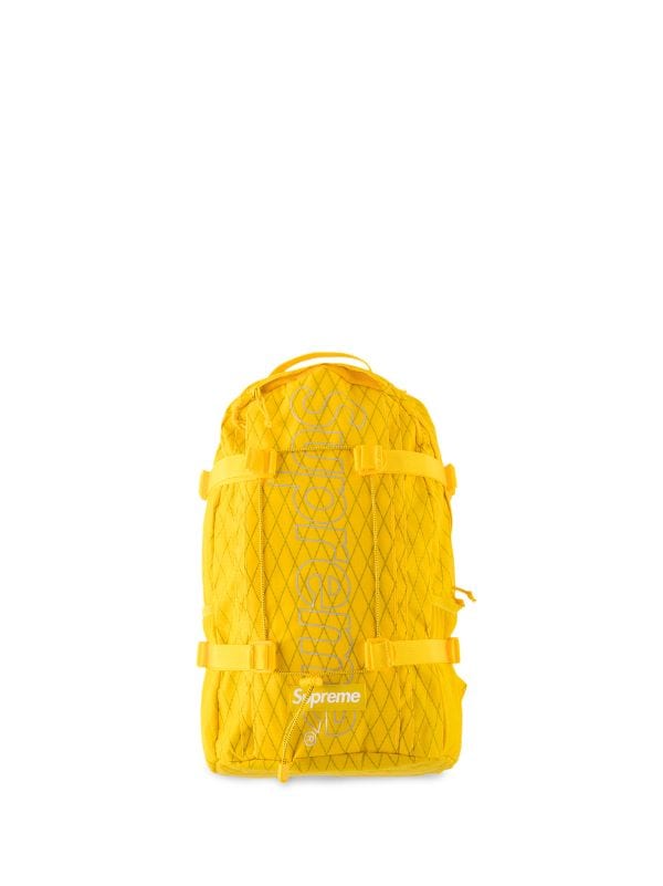 supreme backpack fw18 yellow