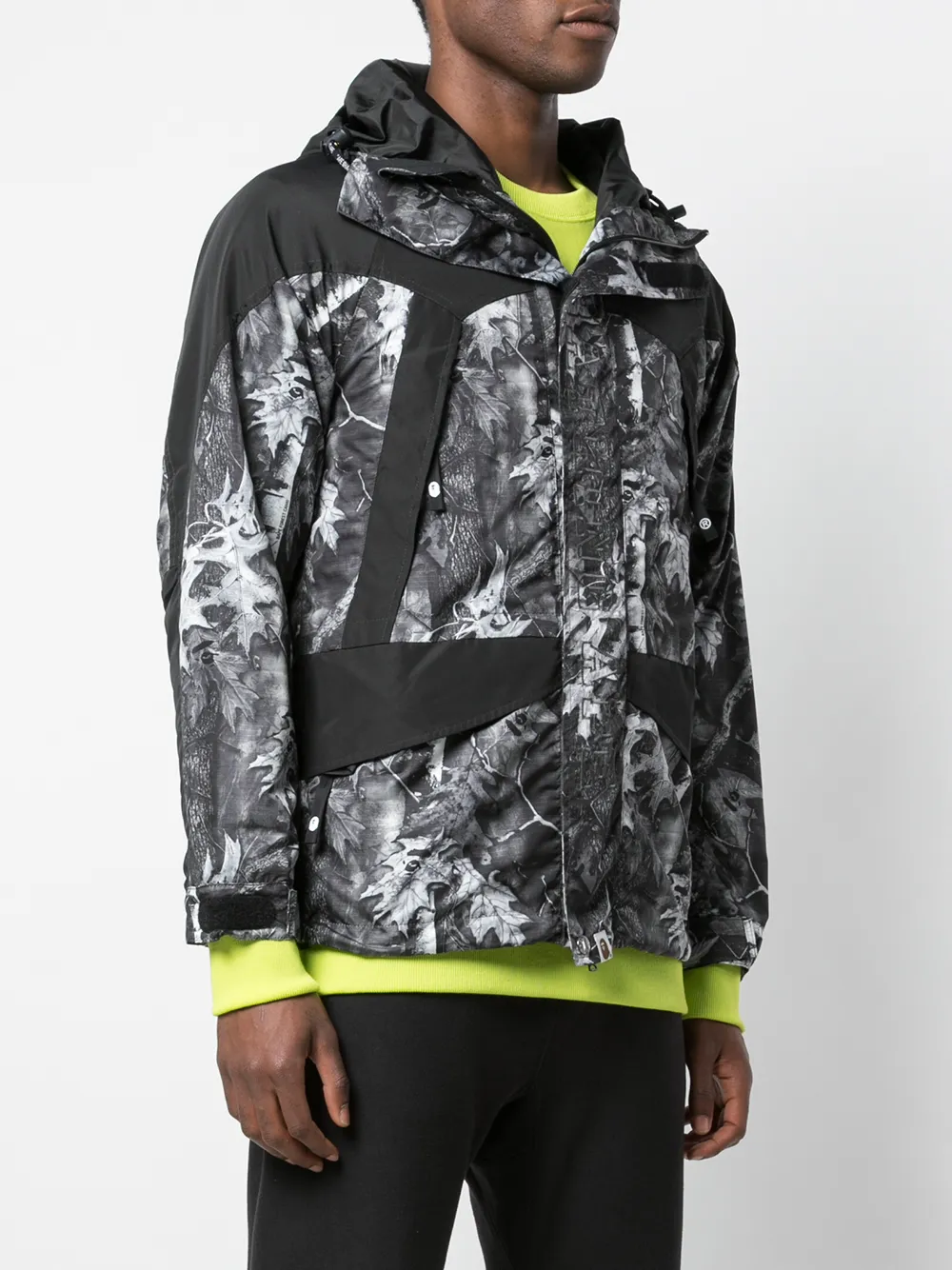 Shop A Bathing Ape Forest Camo Snow Board Jacket In Black