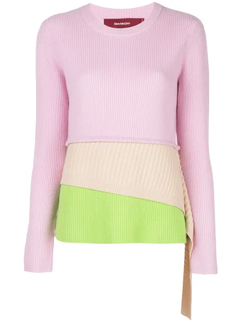 Sies Marjan Tops LAYERED COLOUR BLOCK JUMPER