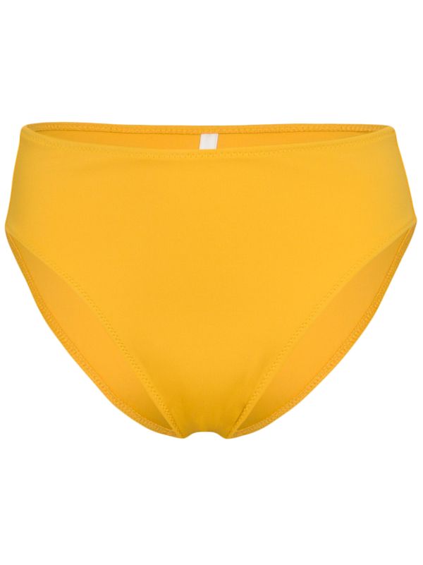 yellow high waisted bikini