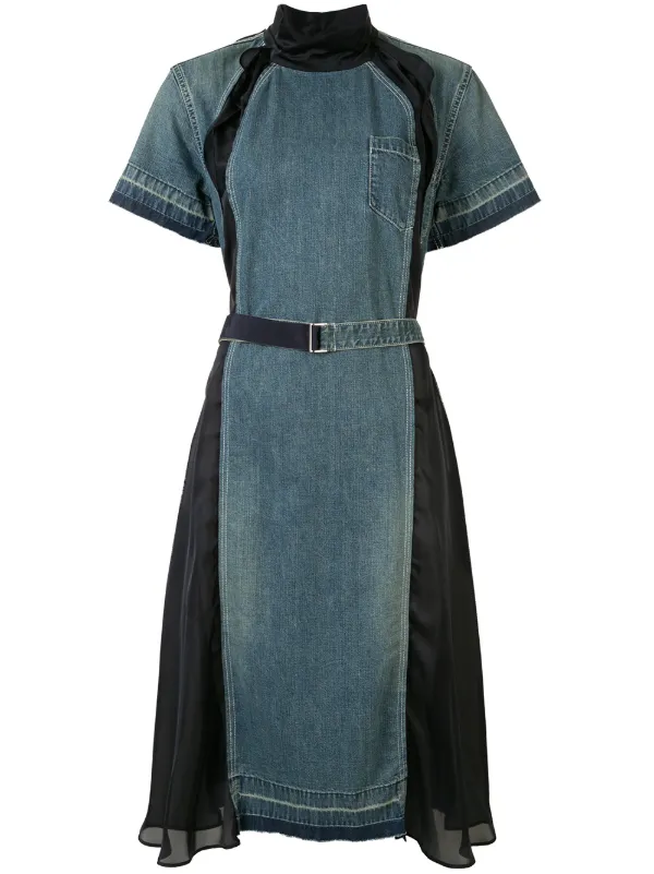 sacai denim dress