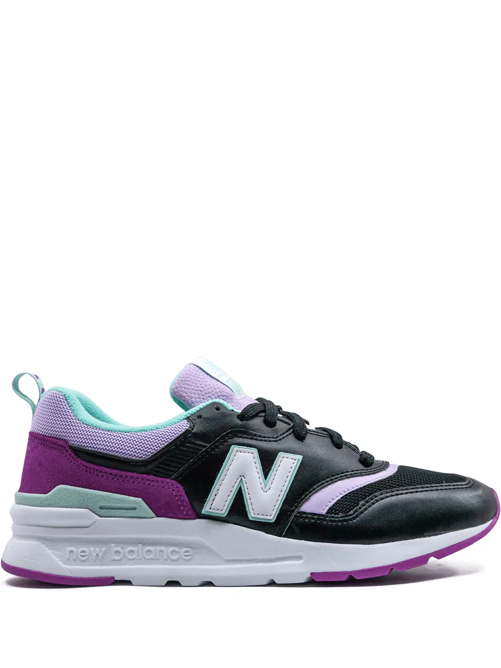 New Balance panelled lace-up sneakers Black