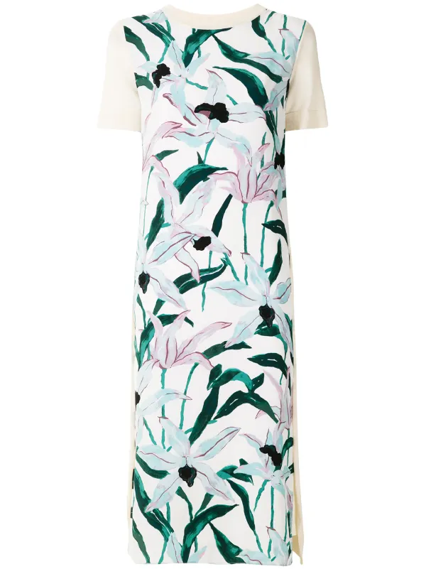 tory burch silk front sweater dress