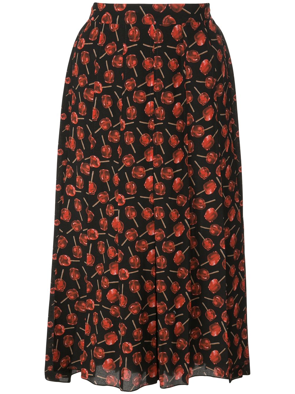 N°21 CANDY APPLE PRINT PLEATED SKIRT