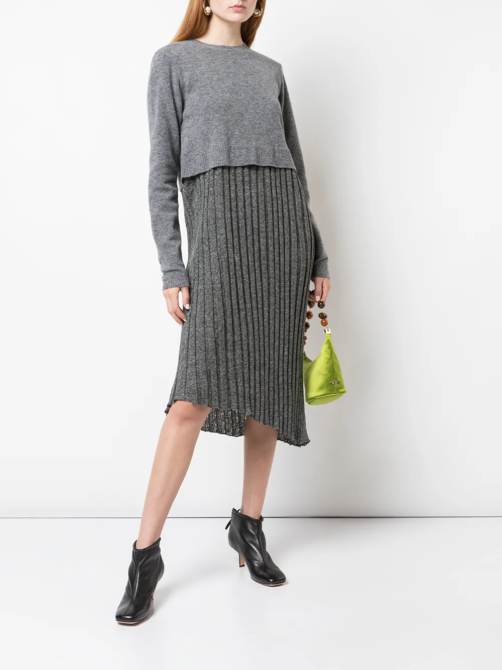 JW Anderson Gelaagde jurk Grijs