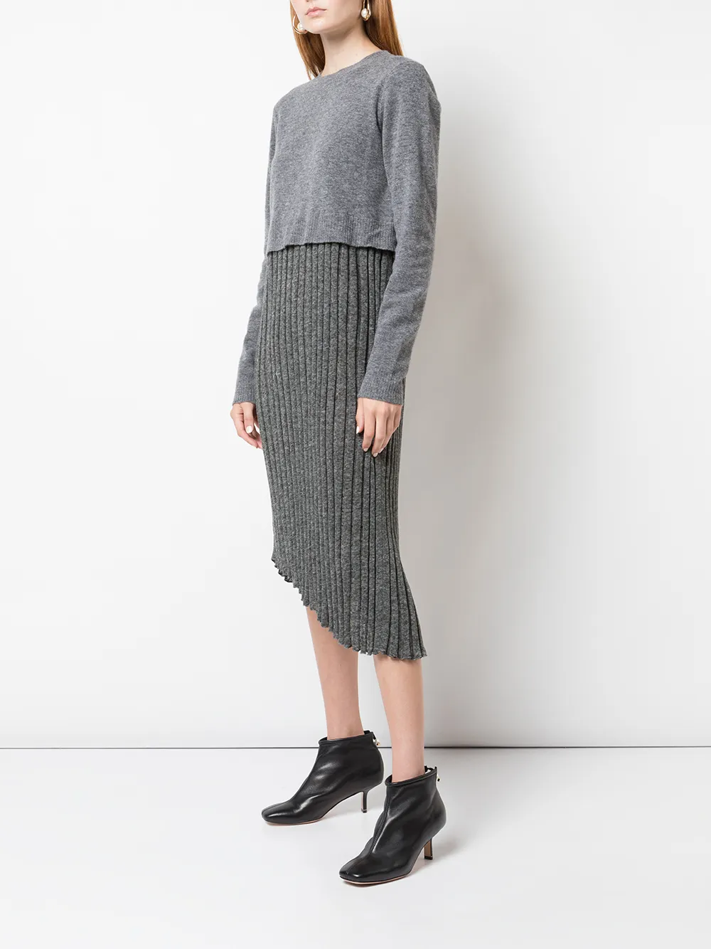 JW Anderson Gelaagde jurk Grijs