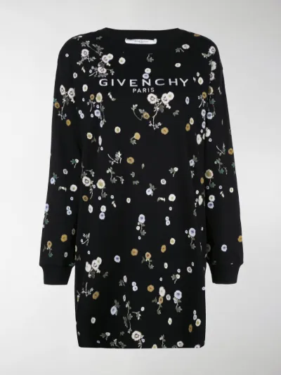 Givenchy floral print sweatshirt dress 