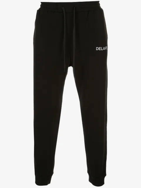 Delantic pantalon de jogging à logo brodé