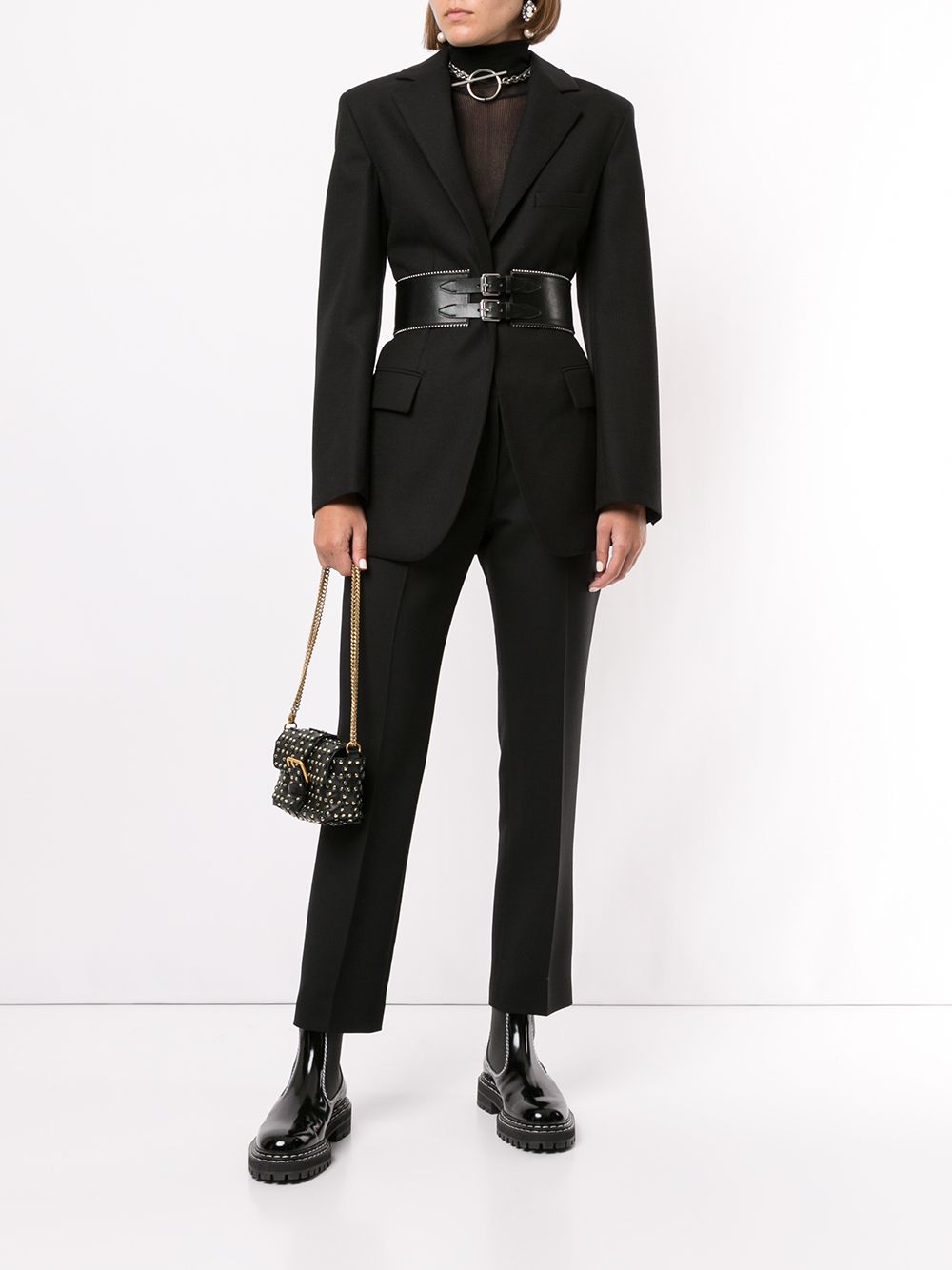 Alexander McQueen Cigarette broek - Zwart