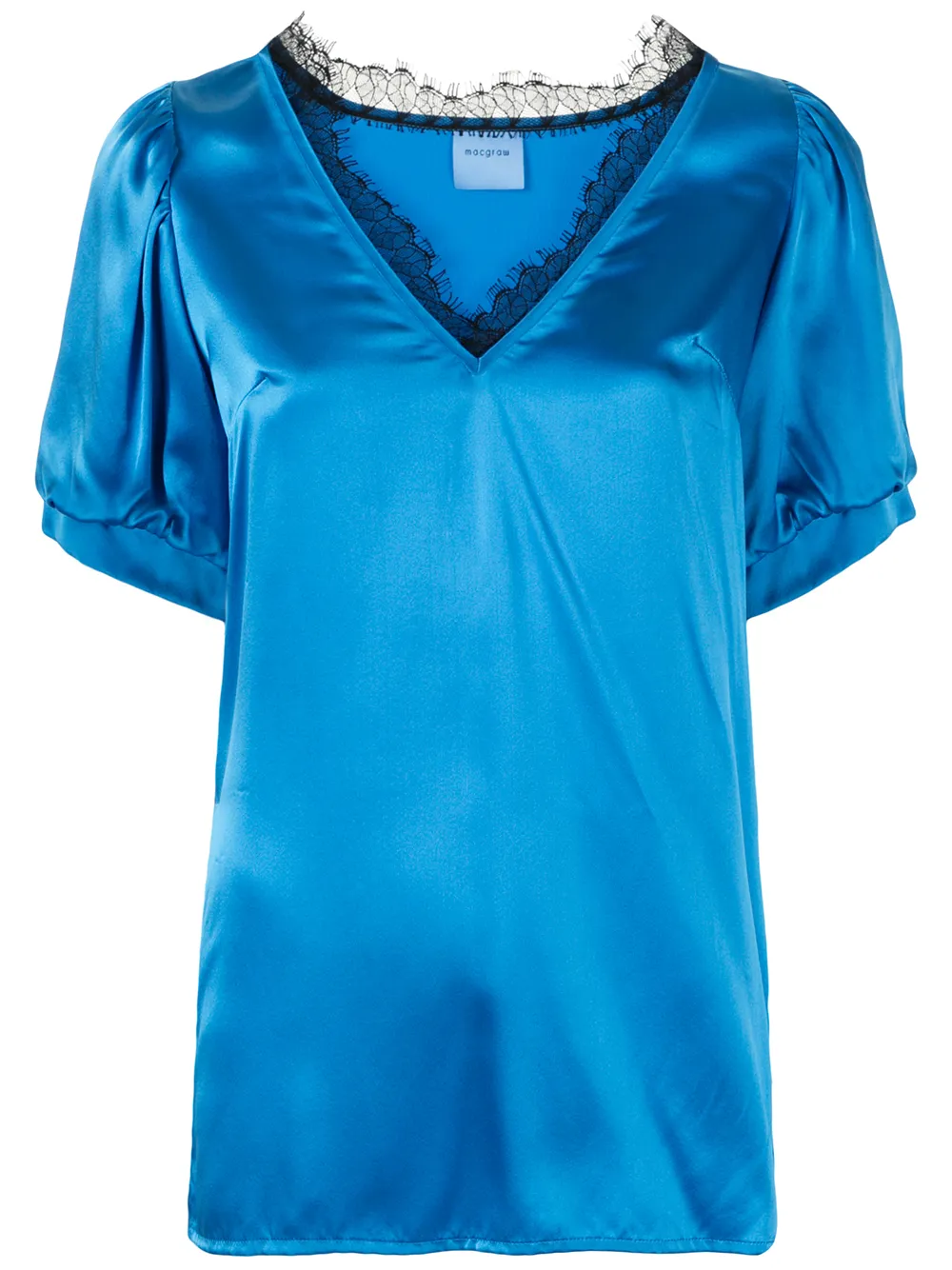 

Macgraw blusa Shadow con detalles de encaje - Azul