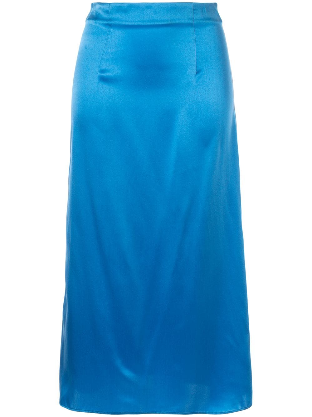Shop Macgraw Shadow Midi Skirt In Blue