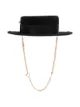 Ruslan Baginskiy chain strap boater hat