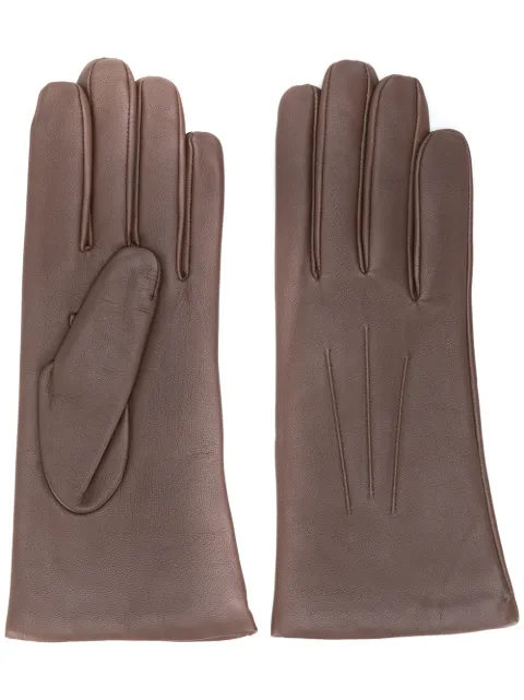 N.Peal short leather gloves 