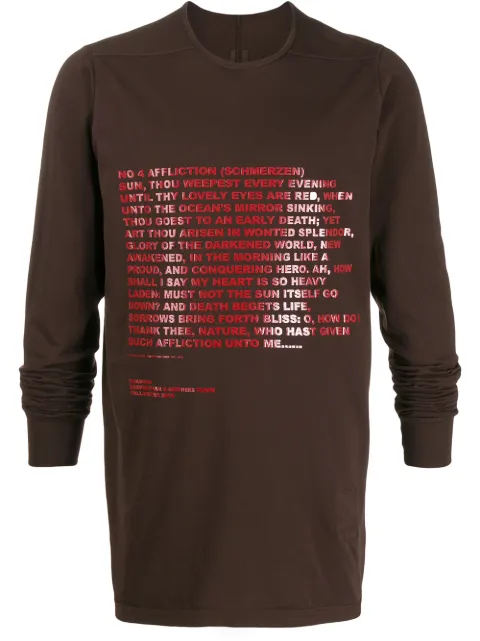 RICK OWENS DRKSHDW GRAPHIC PRINT SWEATSHIRT