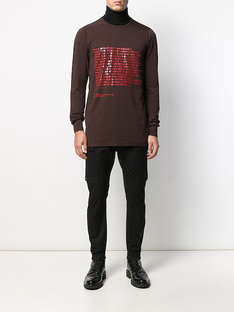 RICK OWENS DRKSHDW GRAPHIC PRINT SWEATSHIRT