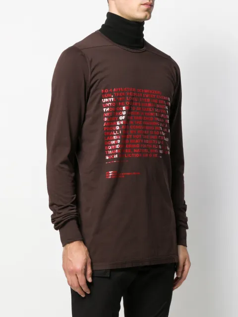 RICK OWENS DRKSHDW GRAPHIC PRINT SWEATSHIRT