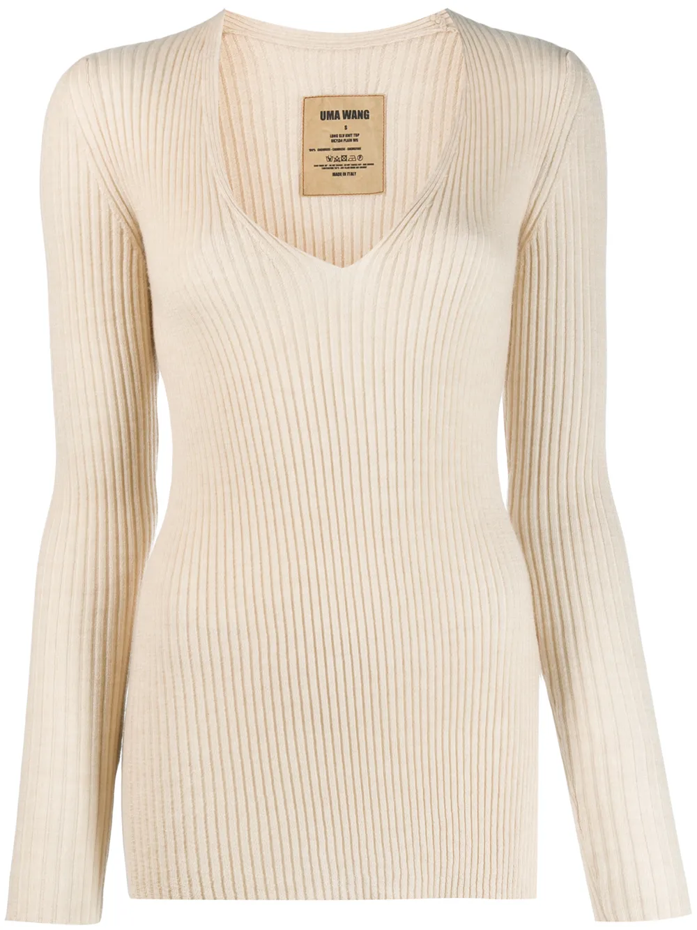 Uma Wang ribbed knitted jumper | Neutrals | Image 1