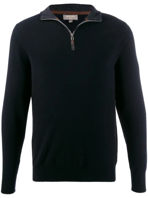 N.Peal Carnaby half-zip sweater