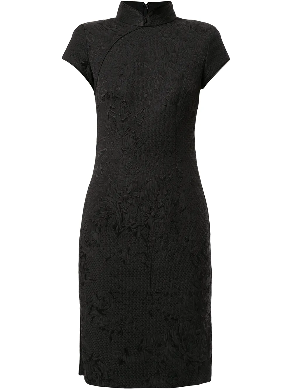 Shanghai Tang Jacquard Qipao Dress Farfetch Com