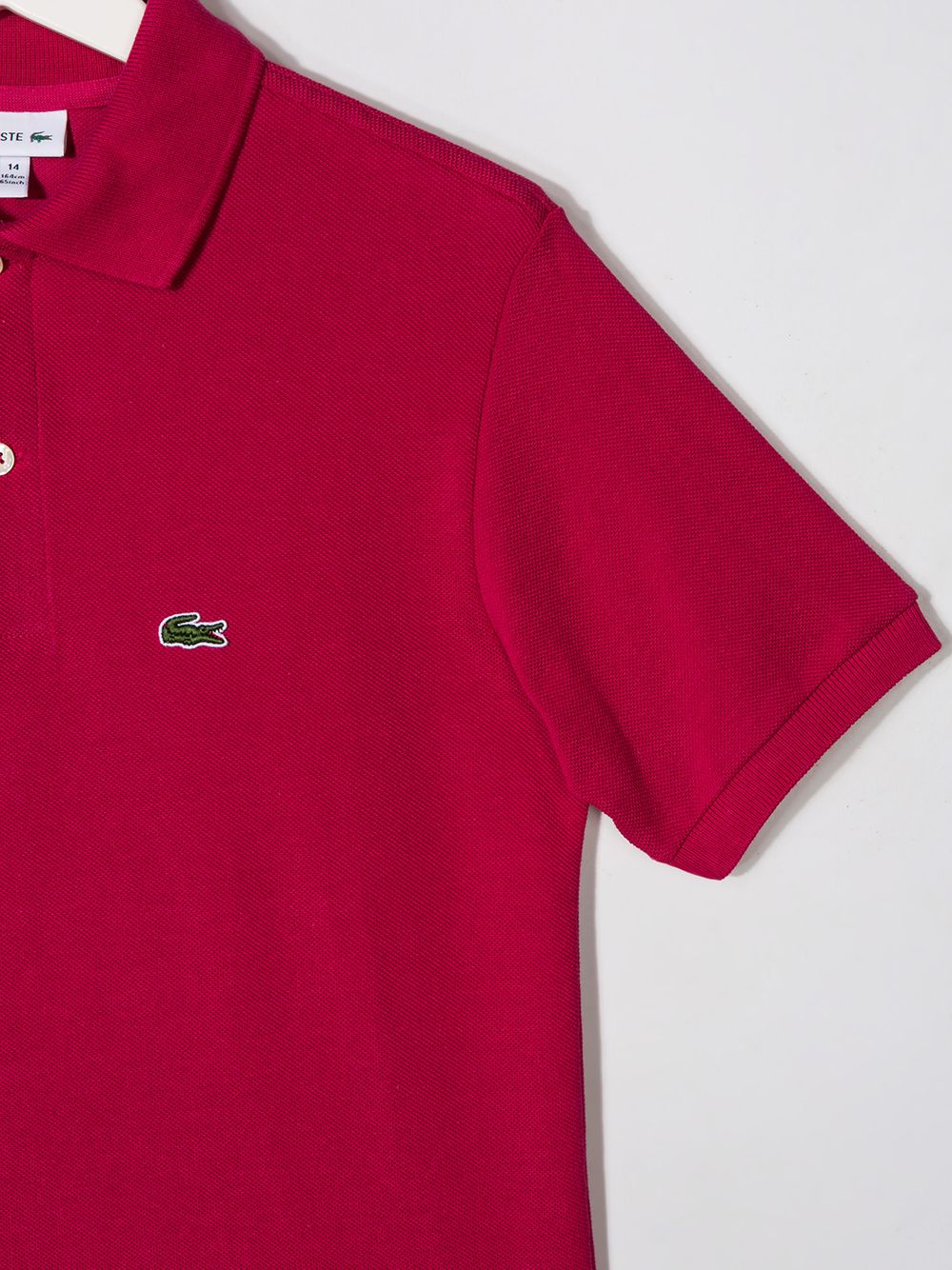 фото Lacoste kids рубашка-поло с вышитым логотипом