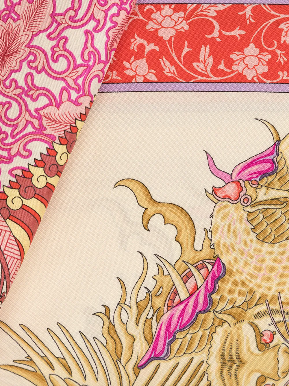  Shanghai Tang Schal Mit Print   Mehrfarbig 