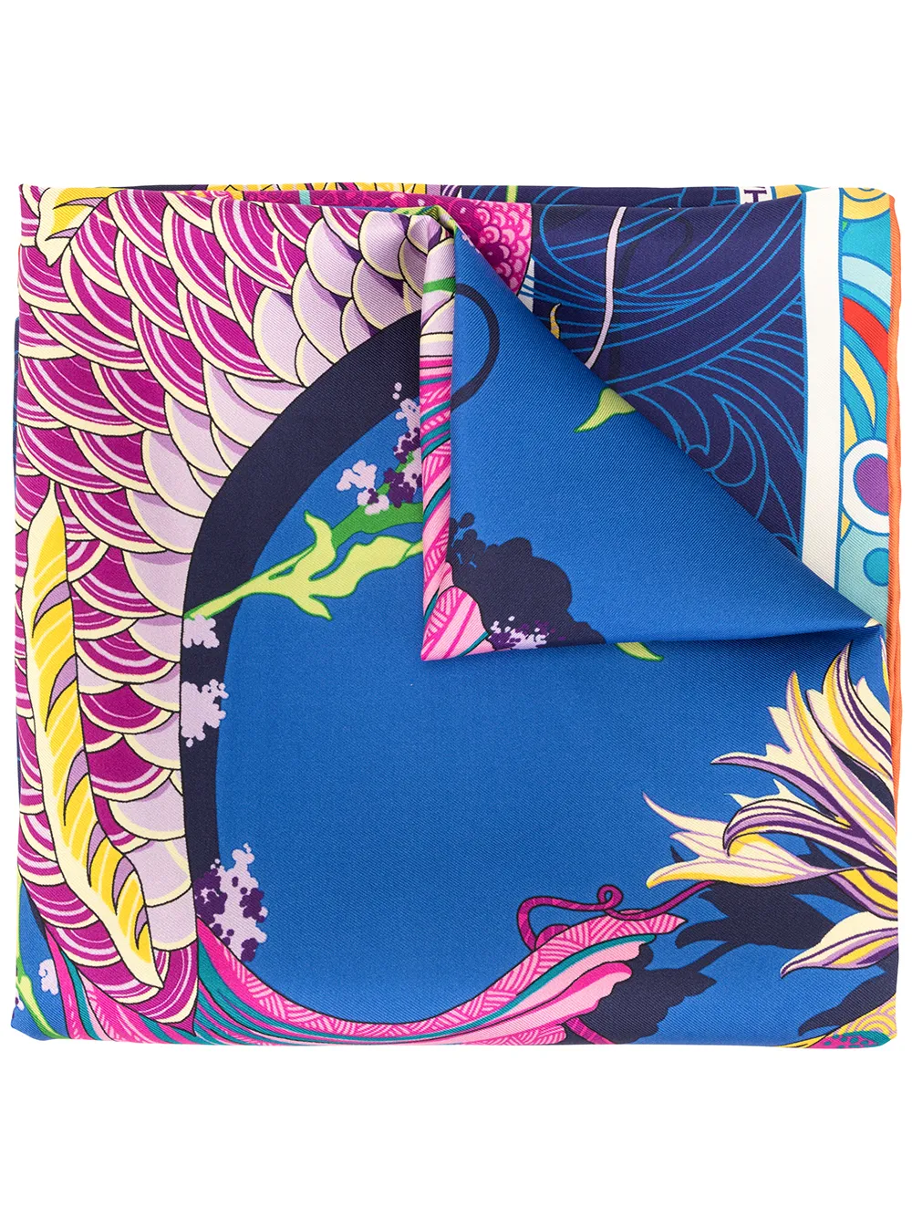 Shanghai Tang Schal mit Print - Blau