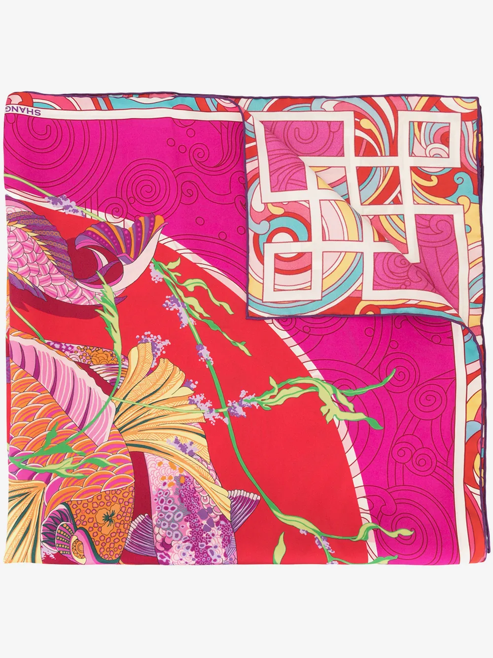 Pacific print foulard