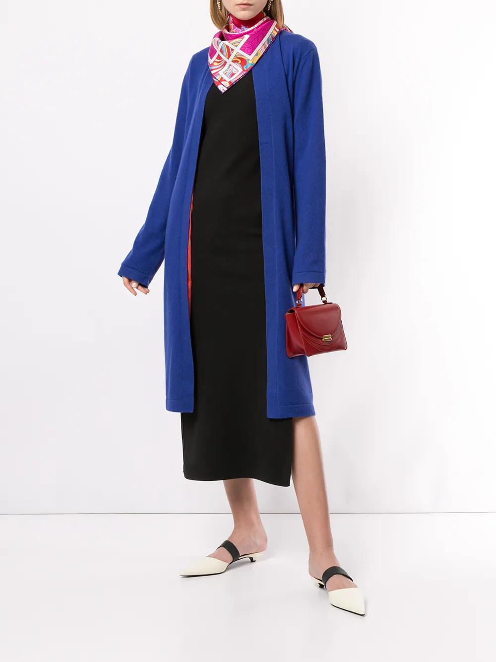  Shanghai Tang Schal Mit Print   Rosa 