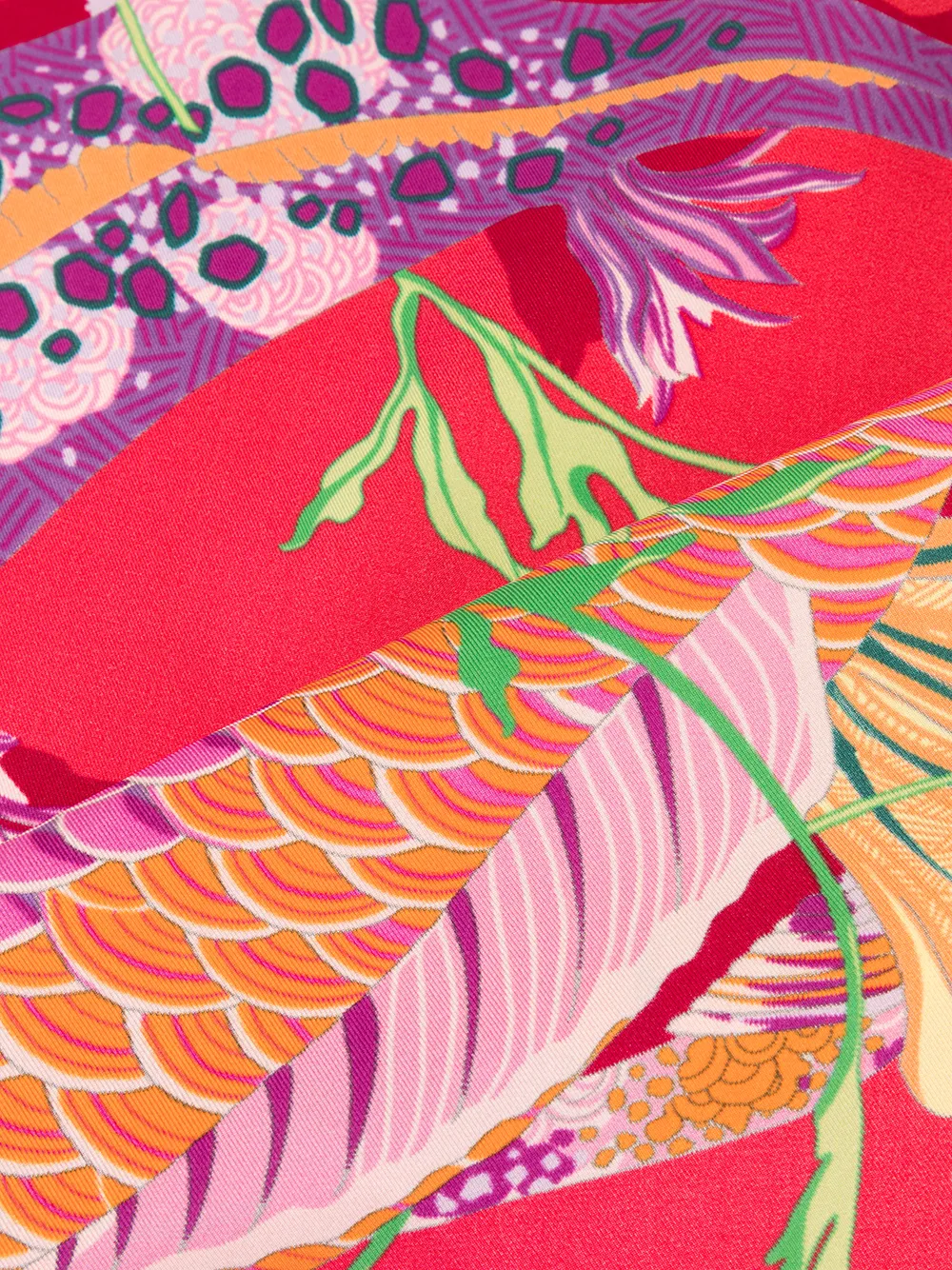  Shanghai Tang Schal Mit Print   Rosa 