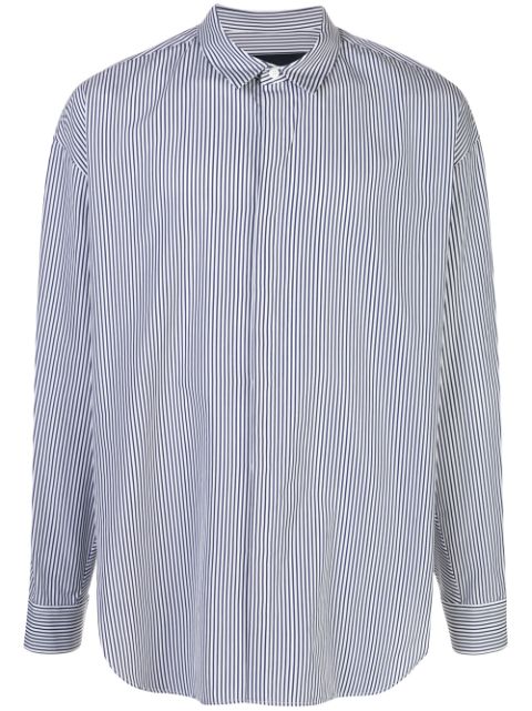 juun j striped shirt