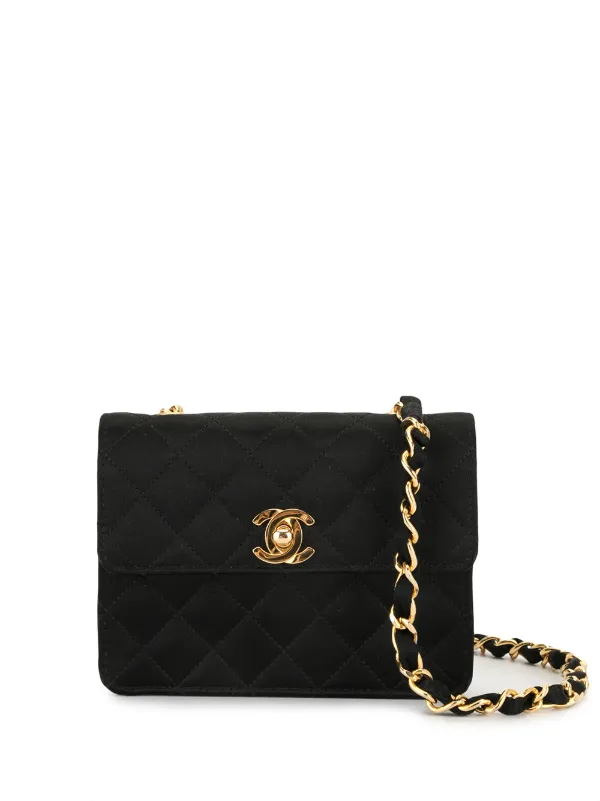Chanel Pre Owned Mini Diamond Quilted Crossbody Bag Farfetch Diamond Quilted Crossbody Bag