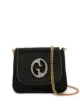 Image 1 of Gucci Pre-Owned rhinestone logo chain shoulder bag