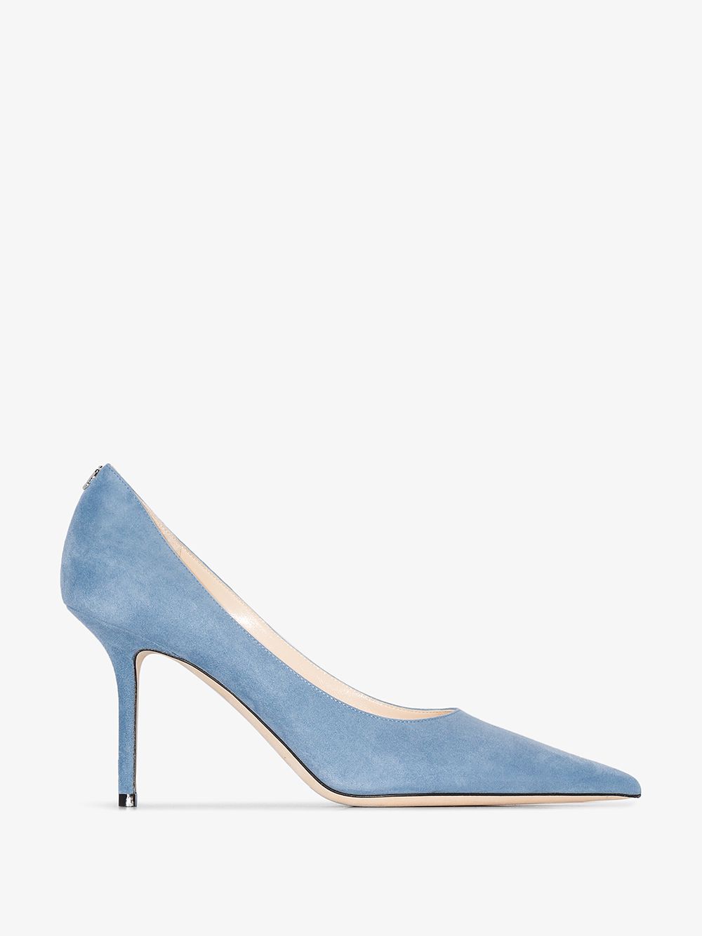 Jimmy Choo Love 85mm Pointed-toe Pumps In Blue