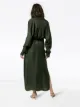 BONDI BORN notched-neck maxi dress