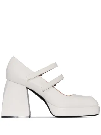 white heeled mary janes
