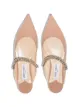 Jimmy Choo Bing embellished strap flat pumps