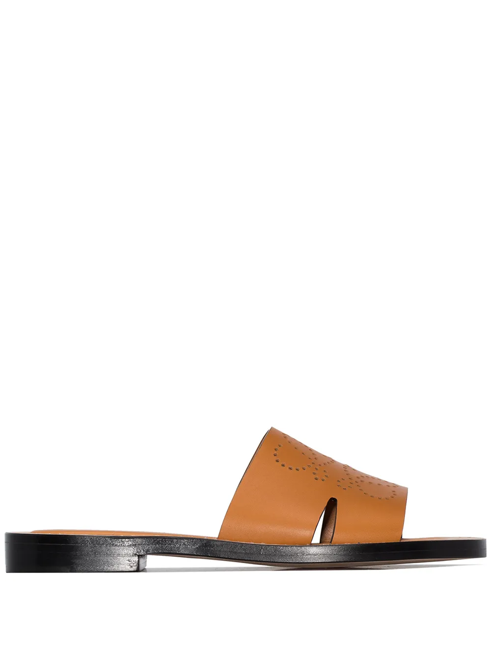 LOEWE PERFORATED ANAGRAM SANDALS