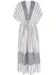 Image 1 of lemlem Tigist dual-pattern maxi dress