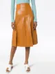 A.W.A.K.E. Mode button-back knee-length skirt