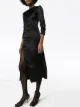 A.W.A.K.E. Mode ruched side split midi dress