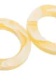AYM Yellow Ananda hoop earrings