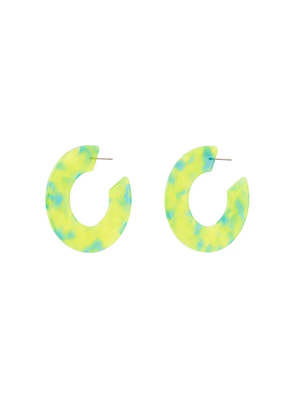 

AYM Ananda hoop earrings - MALIBU LIME