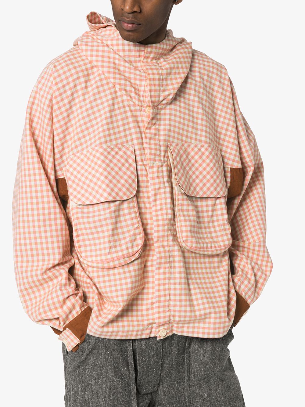 фото Story mfg. forager gingham print cotton jacket