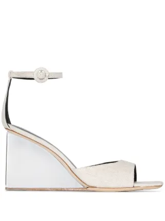 perspex wedge sandals