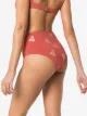 Anemos Bikinislip met geborduurde bloemen
