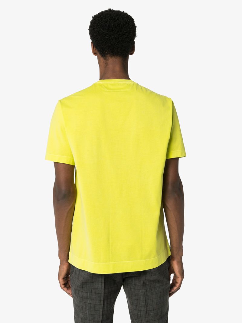 Shop Z Zegna Pocket T-shirt In Yellow