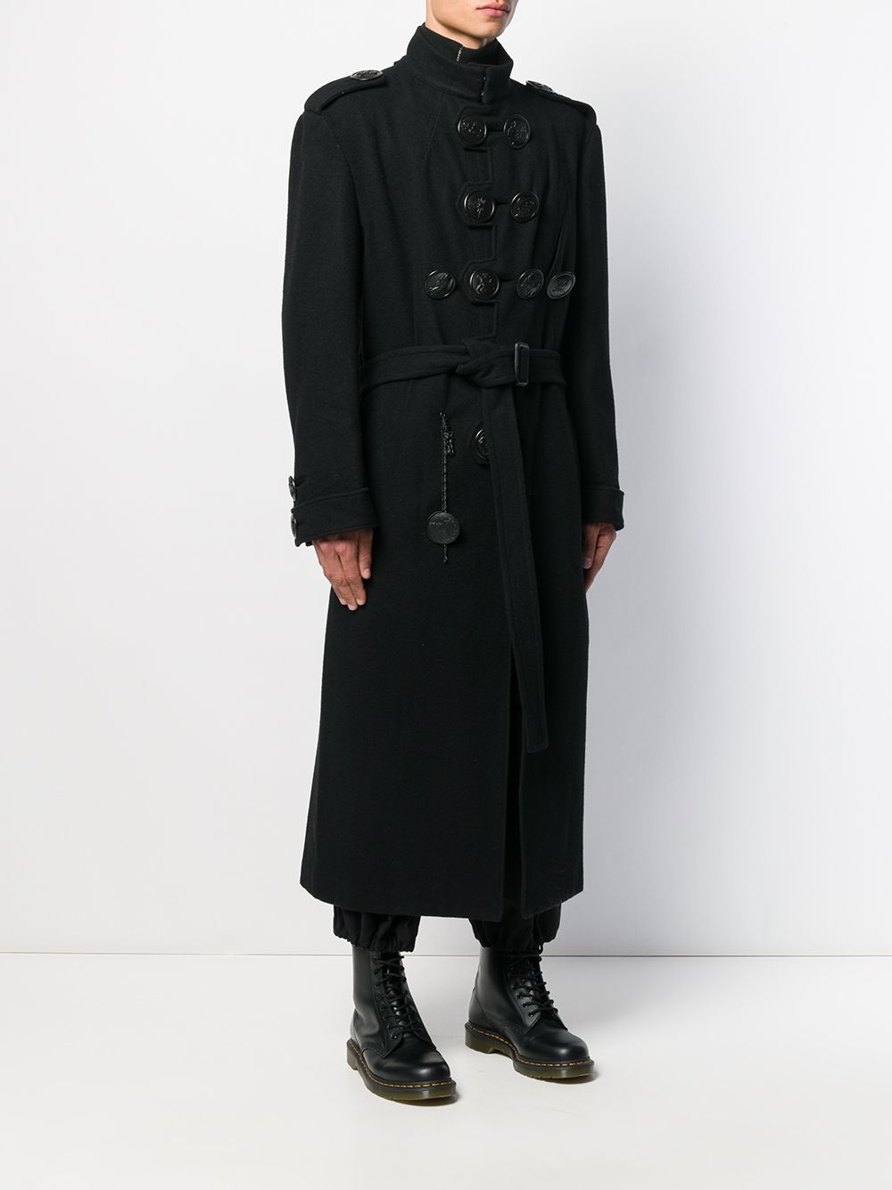 фото Yohji yamamoto пальто в стиле милитари